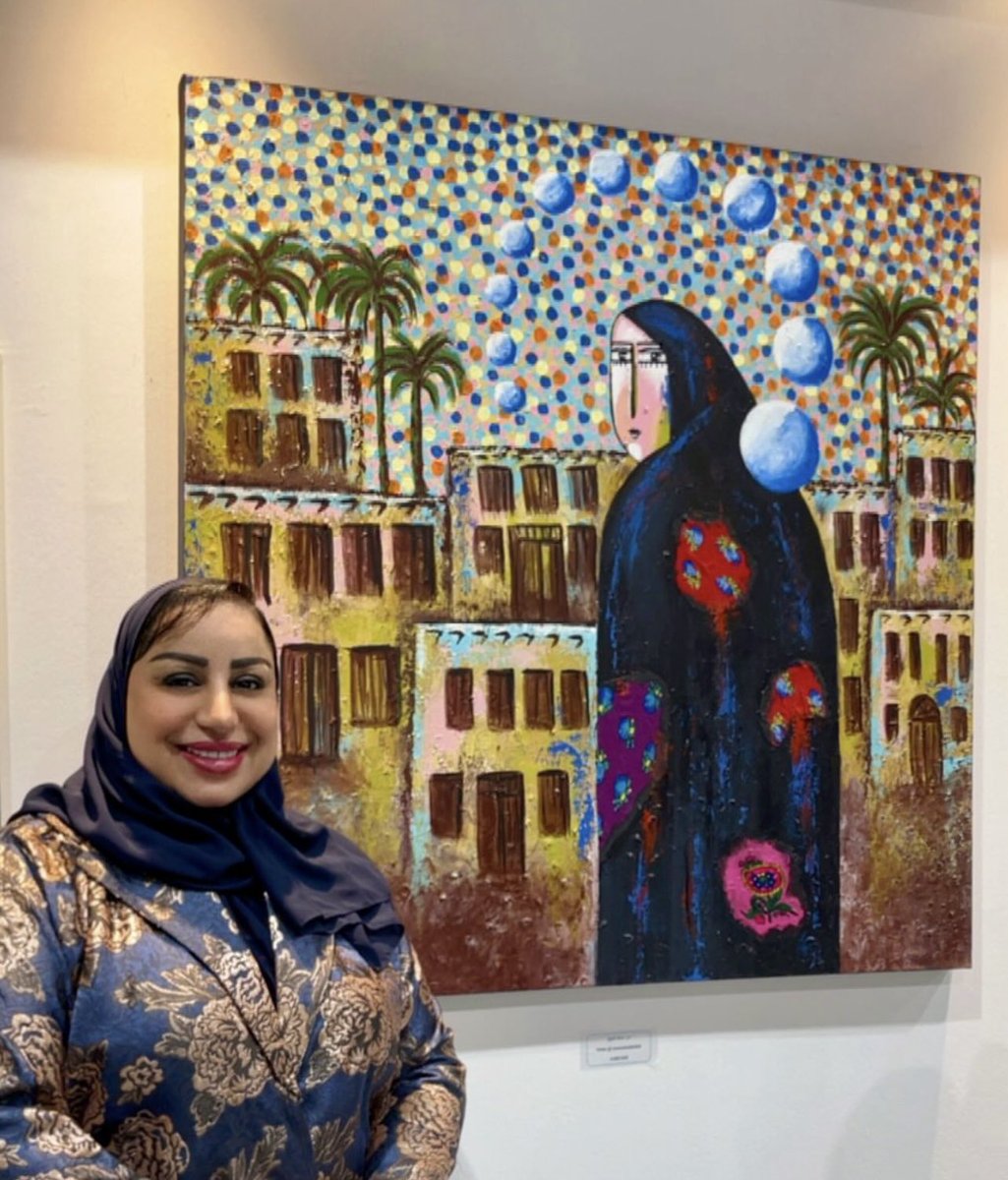 monaALshaikh6's tweet photo. مشاركتي في معرض (بدايات 2 )المقام في الجمعية العربية السعودية بالدمام https://t.co/vy5BklUAV5
