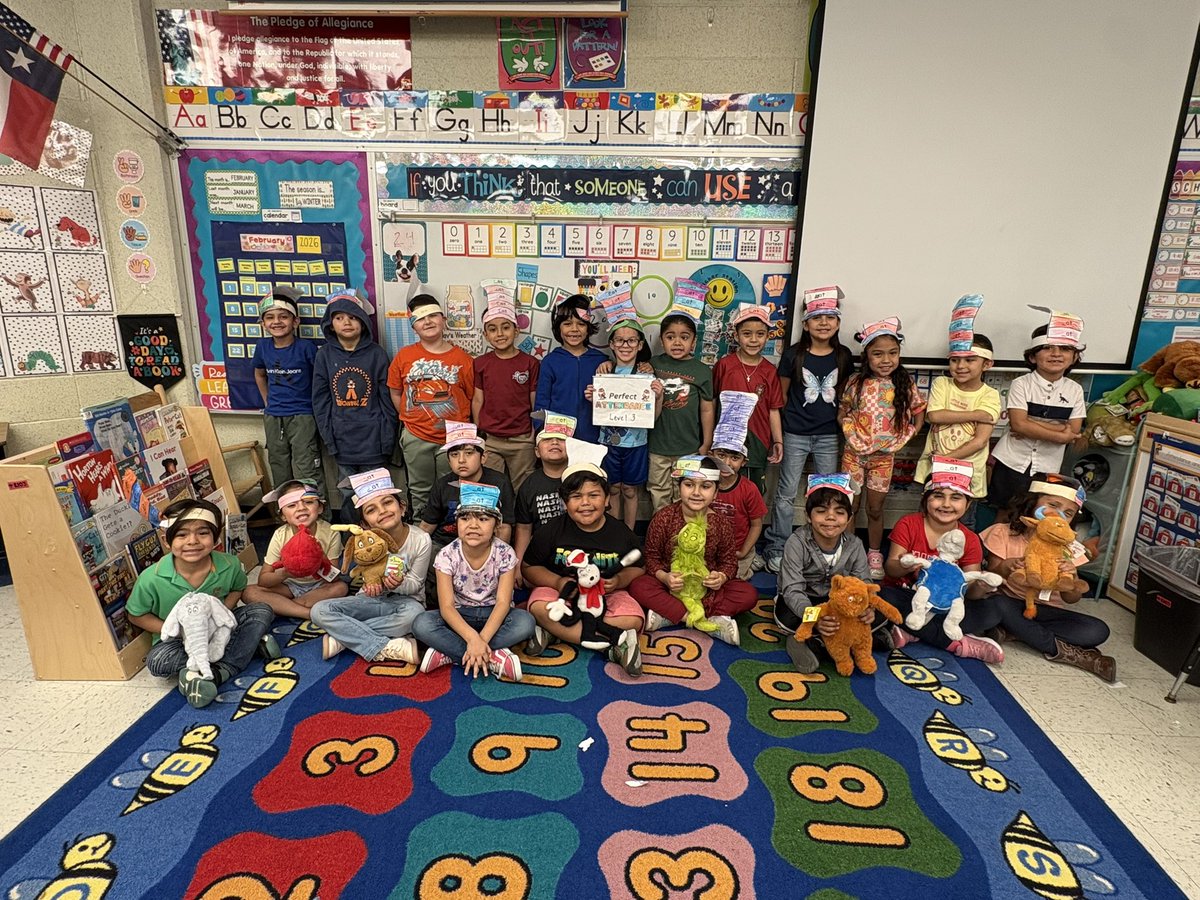 thebre82's tweet photo. We are celebrating having 30 school days of perfect attendance! We finished level 3 on our attendance tracker. @NISDPowell https://t.co/ZRidwMRGUK