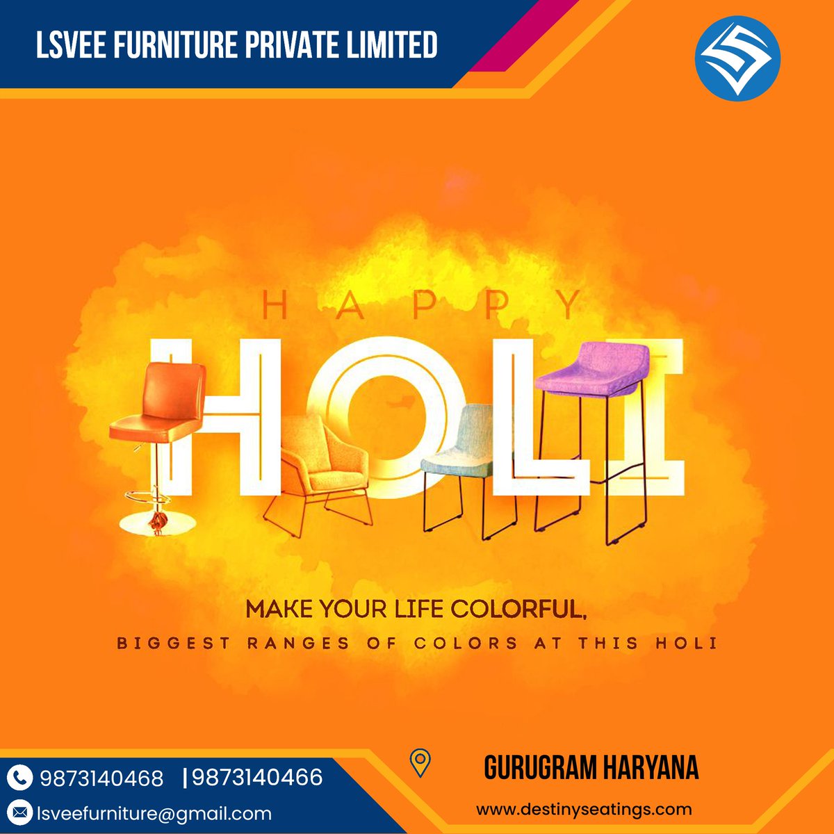 lsveefurniture's tweet photo. “This Holi, let’s celebrate vibrant beginnings and brighter business together.Adding colours to celebrations and value to your trust. Happy Holi!”
#HappyHoli 
#Holi2026 
#HolikaDahan 
#business 
#lsveefurniture https://t.co/1NByU3Hu8b