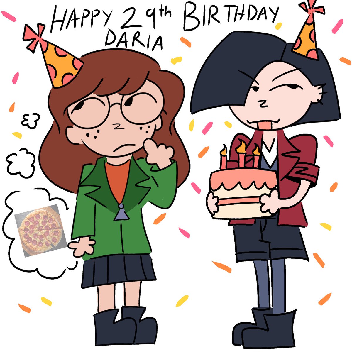 she’s so old now happy birthday #daria 🤤🤤🤤 🎉🎉🎉🎊🎊🎊