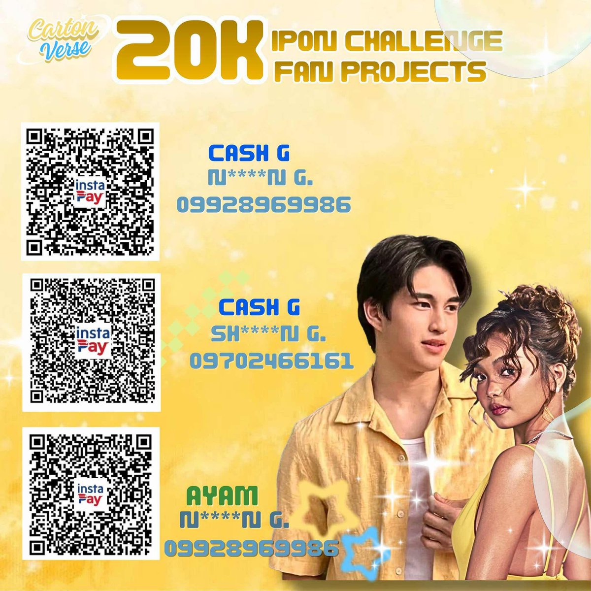 Hello couriers , here we go again knocking at your hearts and move on to our next plans for our carton .

As of now we are halfway through with our donation drives
4k needed for this to matched our ipon challenge

Thankyou for you unending love trust and support

-CartonverseFam