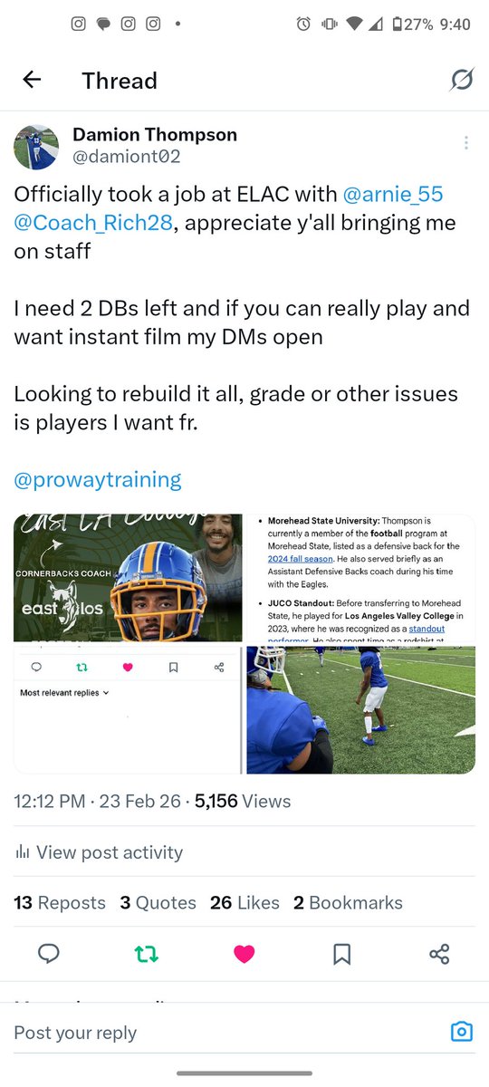 Damion Thompson tweet media