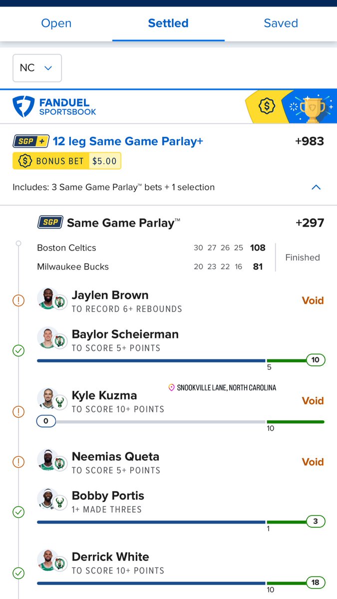 IDunk2Much's tweet image. First night back on FanDuel… Jaylen brown kyle kuzma and neemias queta some bitches