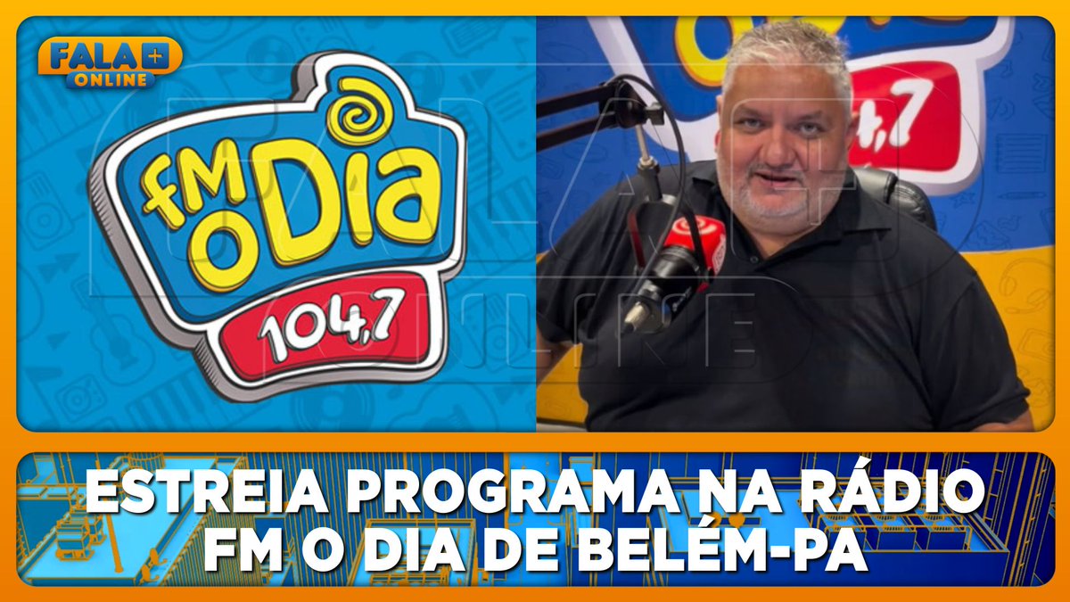 falamaisonline's tweet photo. Magela Paranóia estreia programa na Rádio FM O Dia de Belém-PA.
https://t.co/n5Xj9BnUit
#FMODia #FMODiaBelém #Rádio #FalaMaisOnline https://t.co/Pxo3PlXBSV