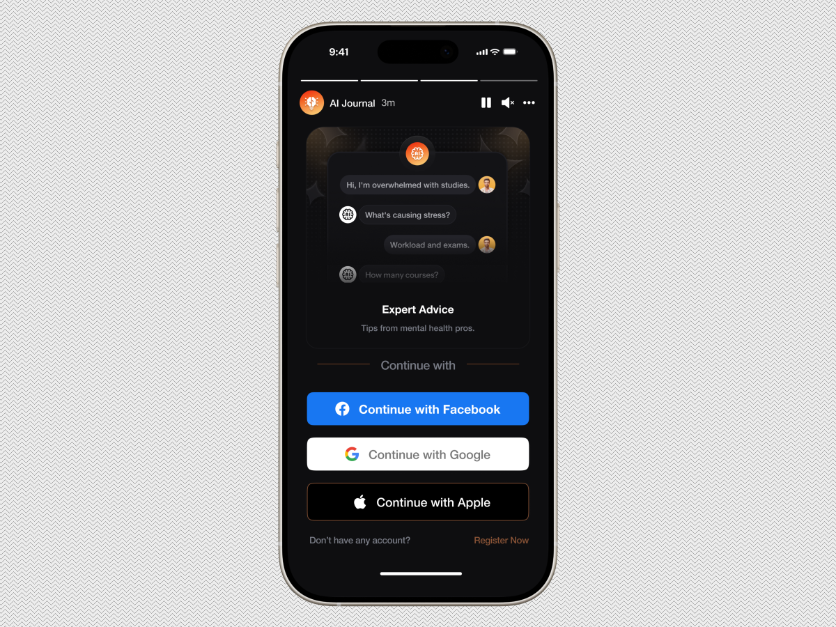 airzonagency's tweet photo. AI Journal: A Holistic Mental Wellness &amp; Mindfulness Platform

Dribbble https://t.co/X7kIG3X9YE

#MentalHealthApp #AI #Journaling #Mindfulness #UXUI #MobileDesign #Onboarding #SelfCare #WellnessTech #AppDesign #DarkUI #CommunityPlatform https://t.co/DFe8U74s3e