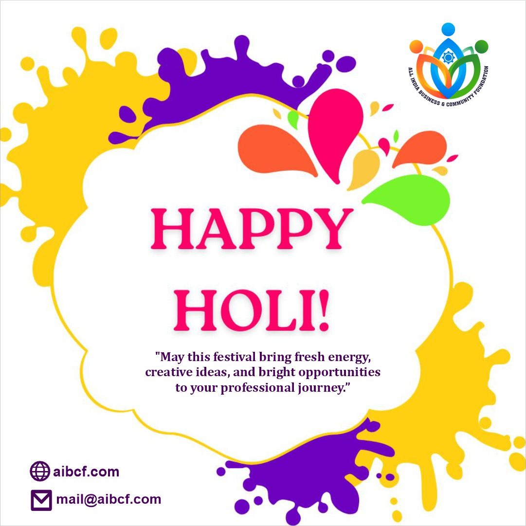 aibcf2003's tweet photo. May the vibrant colours of HOLI fill your life with Joy, Peace, and beautiful moments with loved ones.

Happy Holi to Everyone 

#AIBCF #Holi2026 #FestiveOfFaith #ColourfulHoli
#AibcfAwards #Community https://t.co/cXkeyTombo