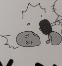 Yeshen091's tweet photo. Github Japan hosted a new workshop and on one of the sheets there was its Japanese mascot named "Git".

ISN'T THIS CRAZY? https://t.co/sfPRuSHmqm