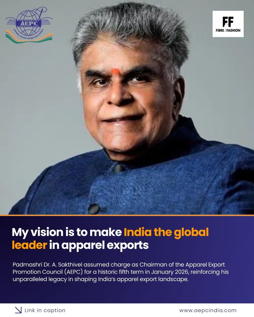 A Sakthivel, Chairman AEPC tweet media