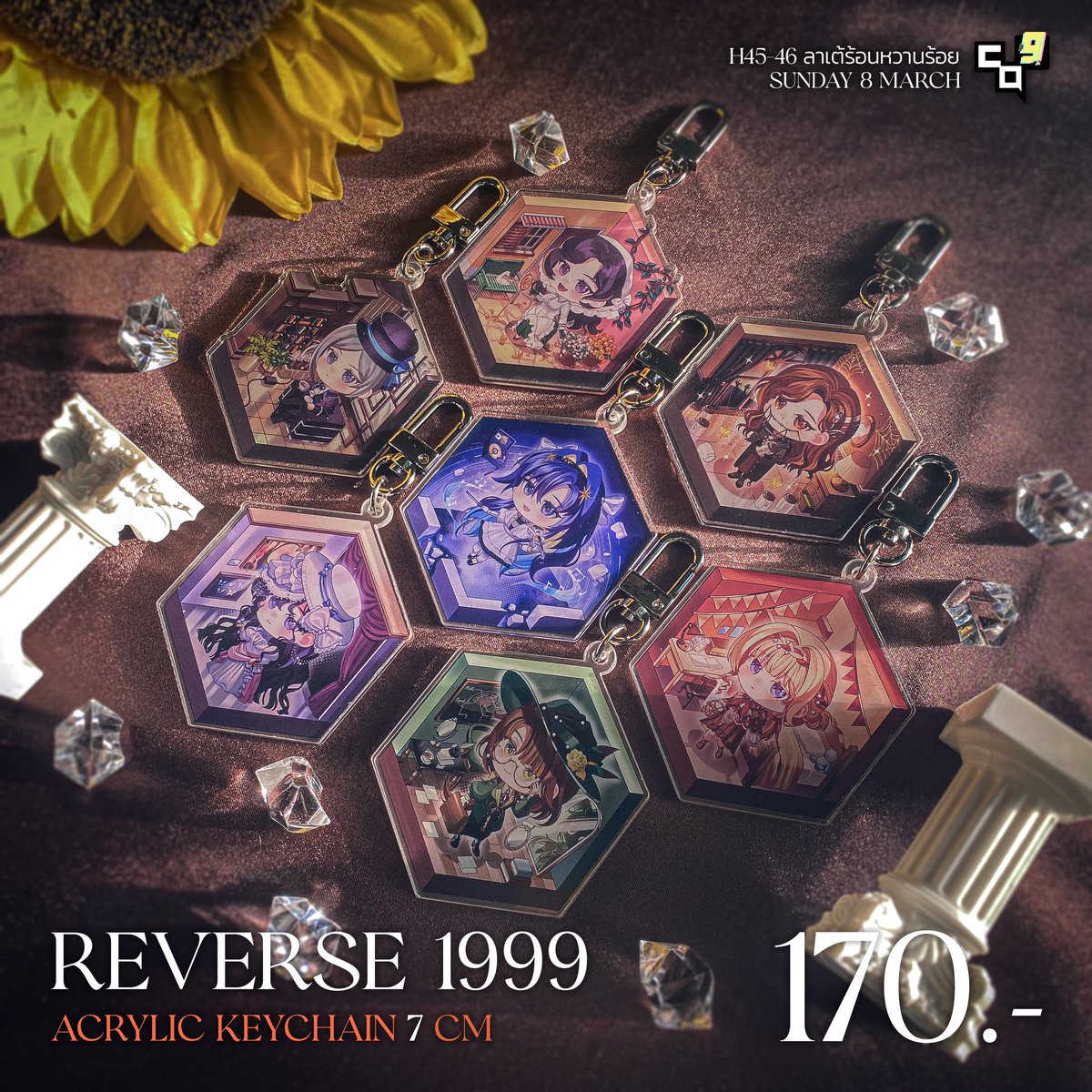 พรีวิวกู๊ด Reverse 1999 สำหรับวันอาทิตย์นี้✨

📌Comic Square 9 #CQ9 #CQ9_SUN
บูธH45-46 ลาเต้ร้อนหวานร้อย
Sunday 8 March 
Union Hall 1-2,Union Mall

#Reverse1999 #ตลาดนัดreverse1999