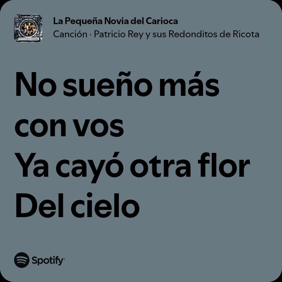 lo que empieza a sonar cuando te vuelve a hablar pero ya no te genera nada ahre especifica