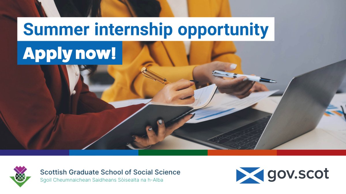 scotgovjobs's tweet image. Applications close soon! Are you a PhD #SocialScience student looking for an exciting internship?

There are currently a range of #Internship opportunities available at the Scottish Government: sgsss.ac.uk/internships/

Deadline: 09 March at 4pm

#Research #InternUK