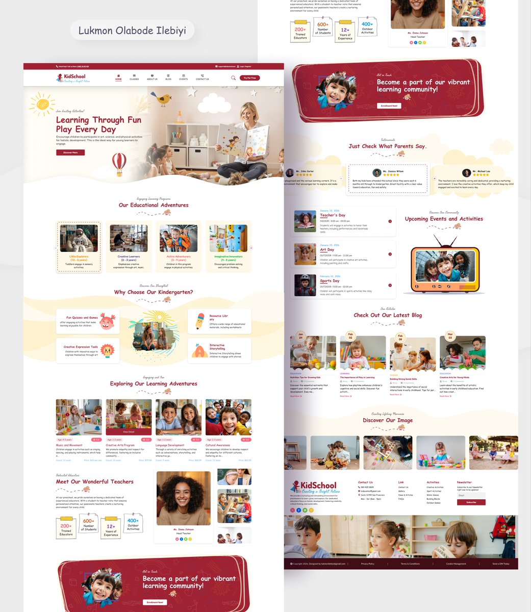 This is the best Kids Learning Platform website design you’ll see here 👨‍🏫

DM me to discuss your design project or book a free call today.

calendly.com/lukmonilebiyi/…