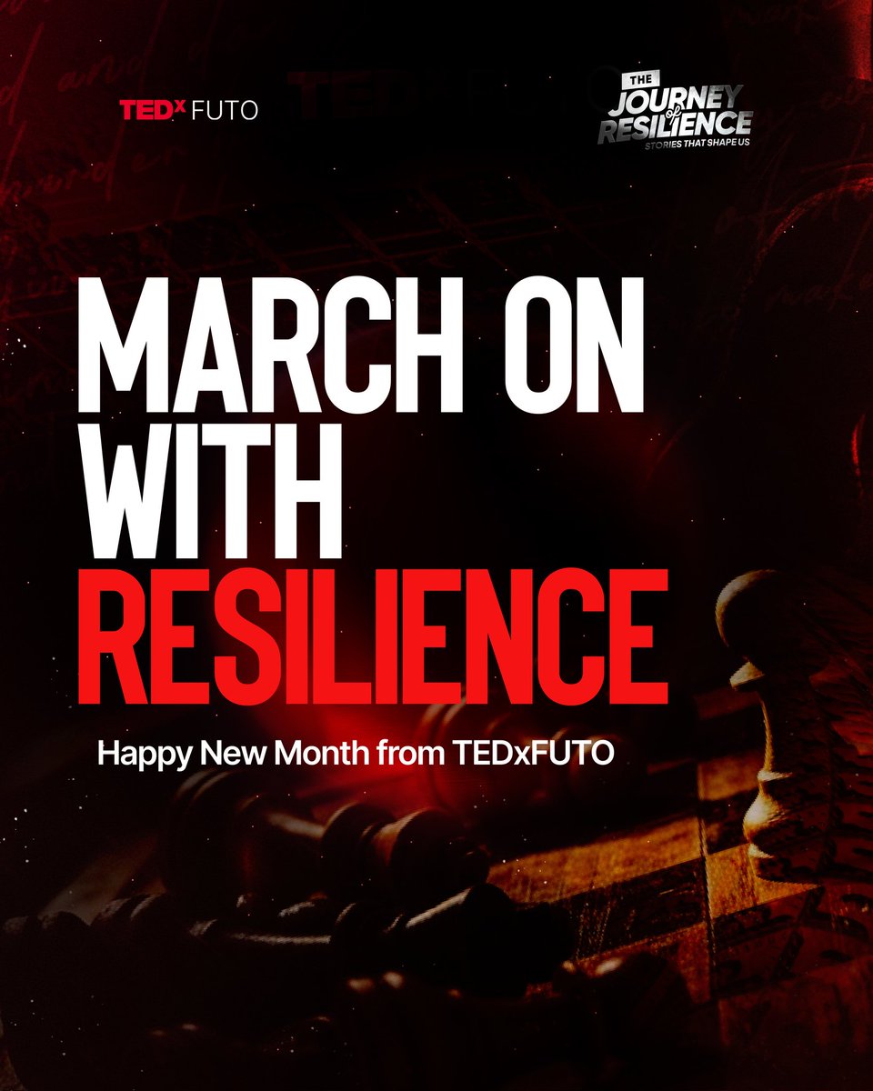 New month. New ideas. New impact. 🌍

March is another opportunity to think deeper, dream bigger, and act bolder.

At TEDxFUTO, we don’t just share ideas, we ignite them.

Let’s make this month count. 🚀

#HappyNewMonth 
#TEDxFUTO
#IdeasWorthSpreading
#MarchMomentum