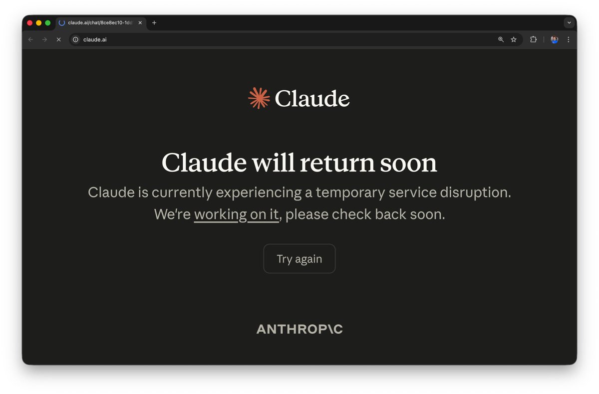 prashantsani's tweet image. Who else is missing their fav coworker @claudeai  today? 😔 

#claudeoutage #Claudedown #claudeisdown @AnthropicAI