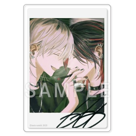 ˗ˏˋ🖤🤍好評発売中🤍🖤ˎˊ˗
 
#佐藤さと 先生(<a href="/310_dust/">🈂️</a>) 
『#666DOPES』新刊発売記念グッズ🎸
⭐ トレーディングスナップ風アクリルカード（全5種）⭐
 
comicomi-studio.com/goods/detail?g…