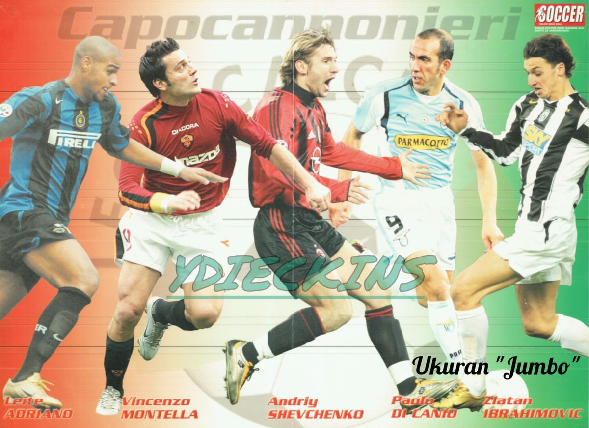 Poster adalah salah satu memorabilia yang wajib dimiliki oleh anak bola. 

Tabloid sepakbola dulu menyajikan poster sebagai bonus hadiah untuk pecinta bola di tiap terbitan tabloidnya. 

Poster yang paling lama nempel di dinding kamar kalian posternya siapa?