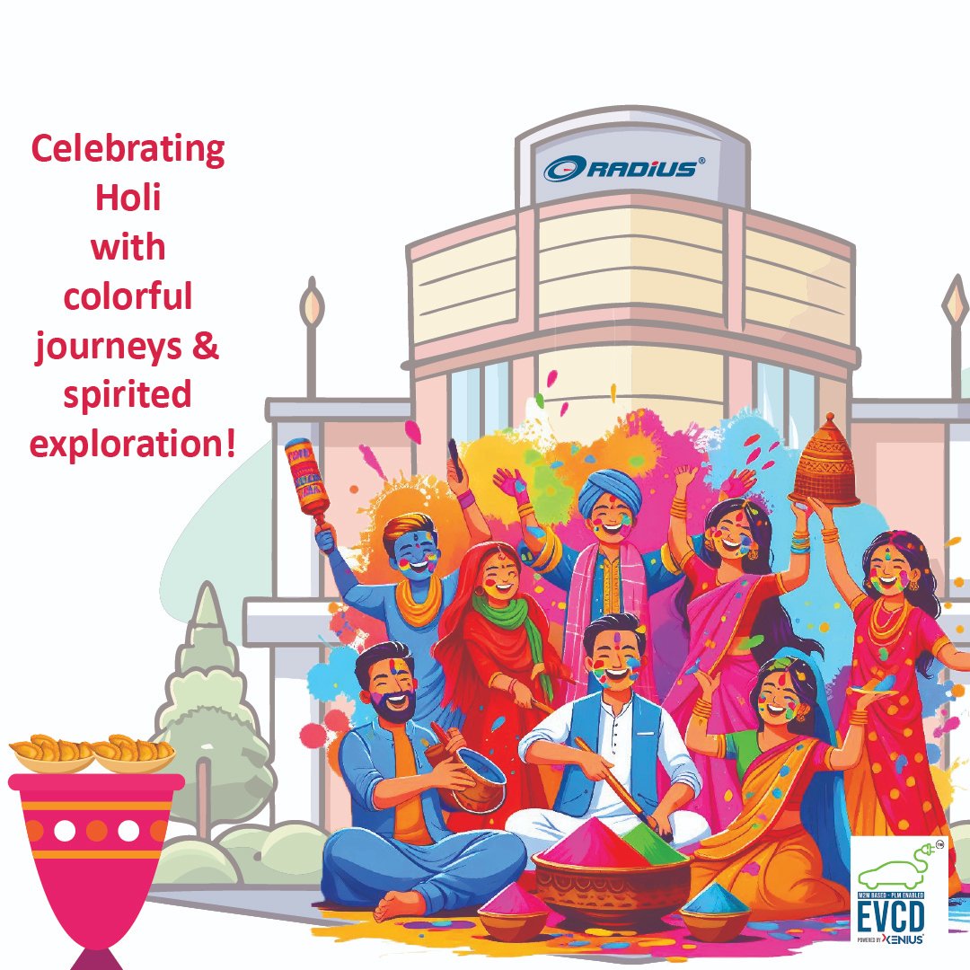 evcd_in's tweet photo. Wishing you a vibrant and joyful Holi filled with colors of happiness, success, and prosperity.     

🌸✨ Happy Holi from Team Radius!   

#HappyHoli #TeamRadius #EVCD #CelebrateTogether https://t.co/NDYLOrHOSZ