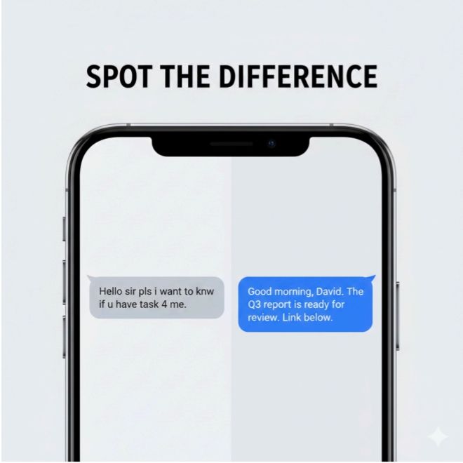 PP_Solns's tweet photo. STOP HIDING BEHIND SOFT LANGUAGE.
"Kindly."
"Just checking."
"Please sir."
Direct communication signals confidence.
Executives respect clarity.
Confidence is not loud.
It's precise.
#ExecutivePresence #PrimAndPrime https://t.co/cuTRpfwcck