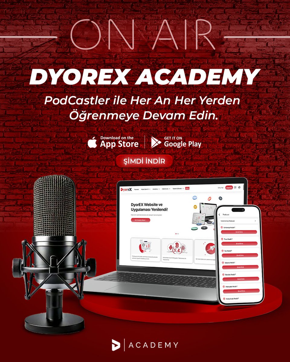 DyorEXAcademy's tweet photo. DyorEX Academy Podcastler ile Her An Her Yerde Öğrenmeye Devam Edin!

#kriptoegitimi #kriptoborsasi #dyorexacademy https://t.co/9bOpHspDMJ