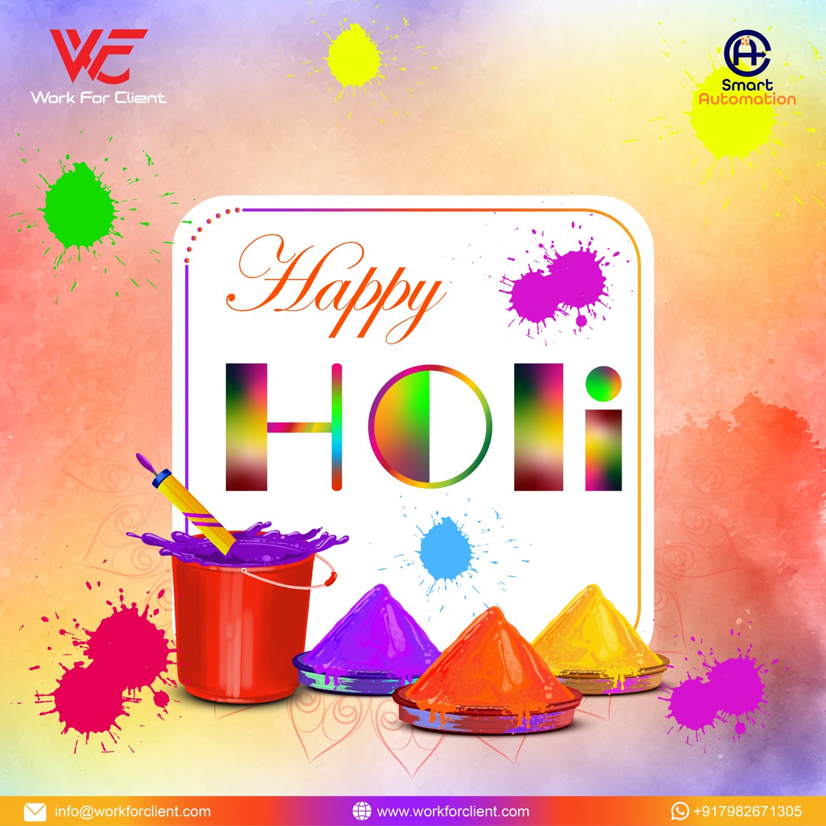 WorkForClient's tweet photo. 🎨🌸 Happy Holi 2026! 🌸🎨 https://t.co/aCiVTBxrLH