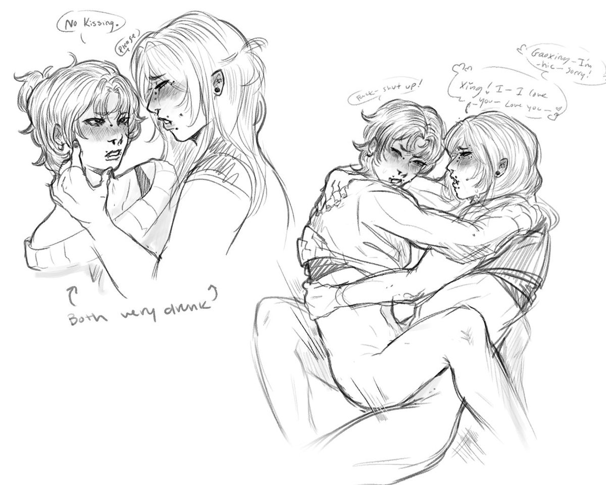 vv_pinkyy's tweet photo. 🔞 #ocs sketches 

No kissing ❤︎⁠ https://t.co/rsKPQX4WKw