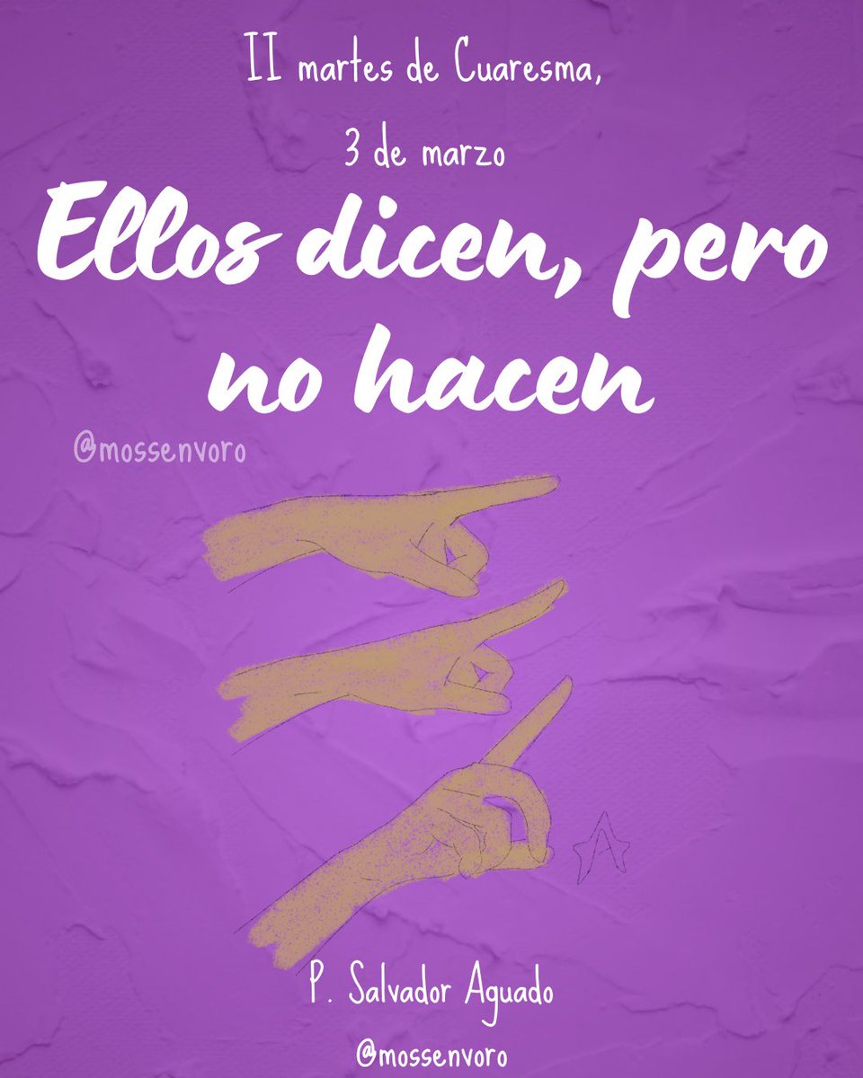 Bendecido martes 🙏🏻🟣 #reflexiónevangelio #Cuaresma #mossenvoro #evangelizacióndigital #misionerosdigitales