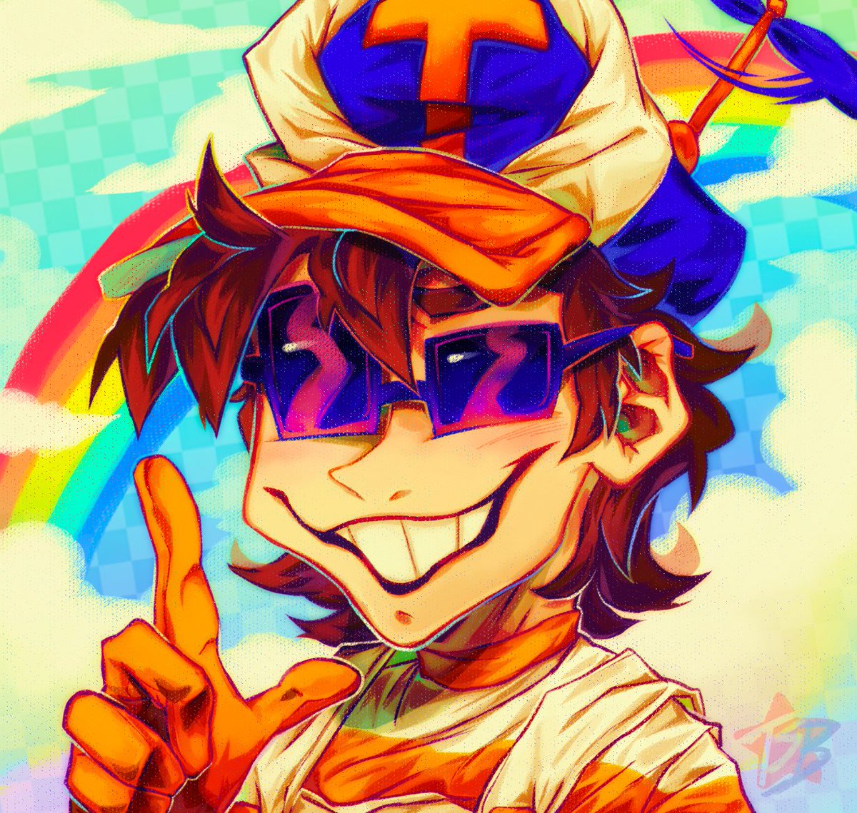 tiredsmashbros's tweet photo. i need to upload once more gulp... 
🌈so have this new pfp i made last month hehe 
#smg4oc #pfp https://t.co/8NVRY7pmXe
