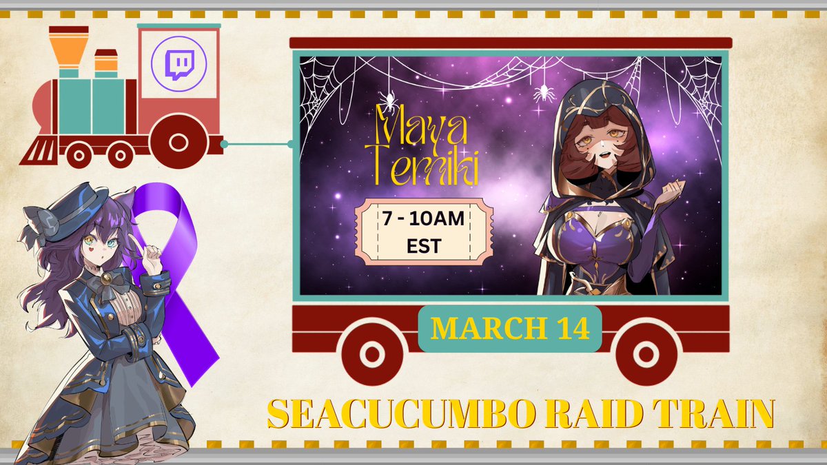 Hey guys~ Theres gonna be a raid train event happening next week from March 10 - 15 and I (along with many friends) will take part in support of <a href="/seacucumbo/">Sea Cucumbo</a> and their fight with cancer~ You can catch me on twitch on this date and time!

#fuckcancer #seacharity #cancersupport