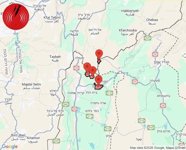 CryptoNewsHntrs's tweet photo. 🚨🇮🇱 BREAKING: SIRENS GOING OFF IN NORTHERN ISRAEL. HEZBOLLAH LAUNCHES ANOTHER BARRAGE. RED ALERTS CLUSTERED AROUND KFAR TEBNIT, TAYBEH, AND MAJDAL SELM NEAR THE LEBANON BORDER.
#ISRAEL #HEZBOLLAH #BREAKINGNEWS #ISRAELDEFENSEFORCE https://t.co/ax5jnXCyzu