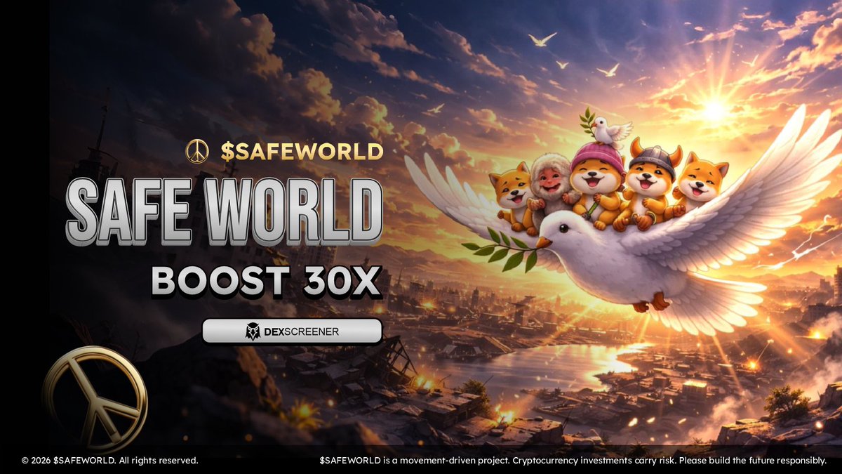 safeworld_war's tweet photo. ⚡️ That 30x boost from $SafeWorld https://t.co/o2Lk78ZesV