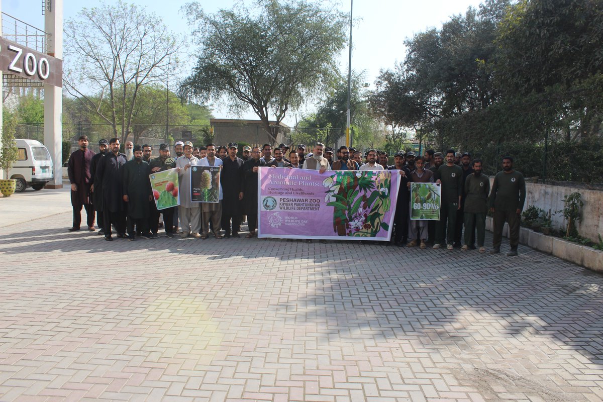 ZooPeshawar's tweet photo. 𝐖𝐨𝐫𝐥𝐝 𝐖𝐢𝐥𝐝𝐥𝐢𝐟𝐞 𝐃𝐚𝐲 𝟐𝟎𝟐𝟔 – 𝐀𝐰𝐚𝐫𝐞𝐧𝐞𝐬𝐬 𝐖𝐚𝐥𝐤 &amp; 𝐃𝐢𝐫𝐞𝐜𝐭𝐨𝐫’𝐬 𝐀𝐝𝐝𝐫𝐞𝐬𝐬 📷
On 3rd March 2026, in connection with World Wildlife Day observed by the UN, the staff of Peshawar Zoo organized an Awareness Walk. https://t.co/oR5AE8S8E0