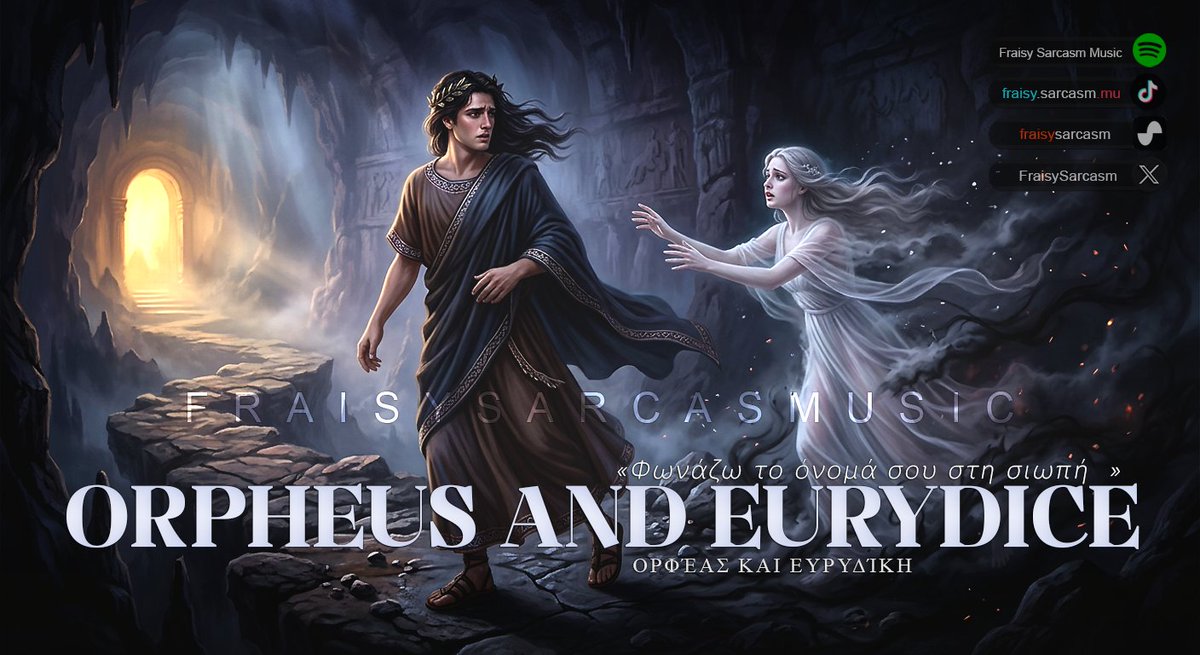 Coming this week: Tragic love legends from around the world; Orpheus and Eurydice.
Wednesday, March 4, 2026, 8 a.m. (Quebec, Canada). Come discover this legend in song on YouTube!

#FraisySarcasmMusic #YoutubeRelease #SunoAI #TragicLoveLegends #OrpheusAndEurydice
