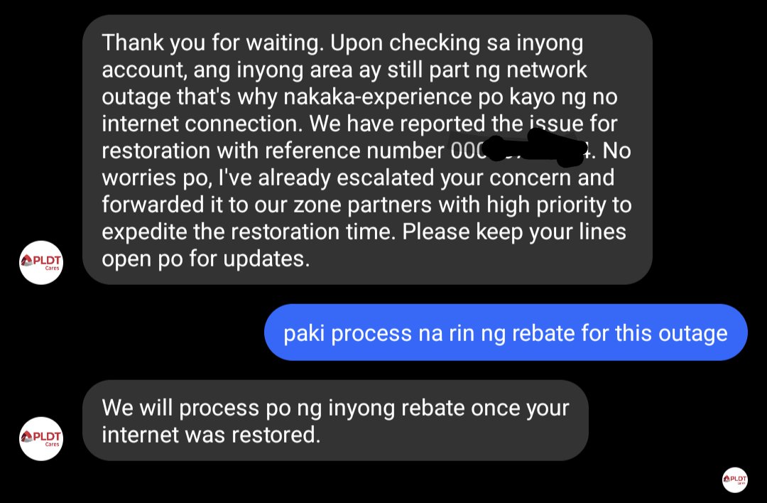 jeprox_'s tweet photo. @PLDTHome @DtiPhilippines @NTCPH @DICTgovph hassle na nga nawalan ng internet, hassle pa maghabol ng rebate. pota serbisyo! #FAIL https://t.co/xwC5r7xaY1