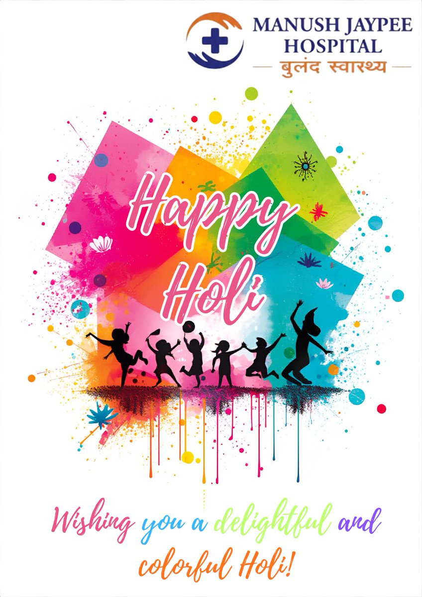 MJHChitta's tweet photo. 🌸 Happy Holi from Manush Jaypee Hospital! 🌸

May this festival of colors fill your life with joy, positivity, prosperity, and good health. Wishing everyone a safe, vibrant, and healthy Holi!

#HappyHoli #ManushJaypeeHospital #FestivalOfColors #SafeHoli #HealthAndHappiness https://t.co/9mNLoIthWc