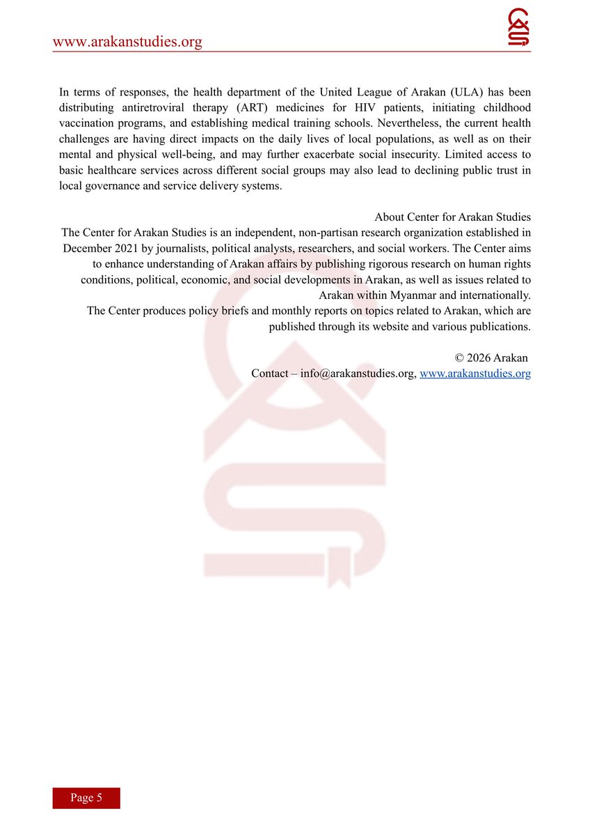 Center for Arakan Studies tweet media