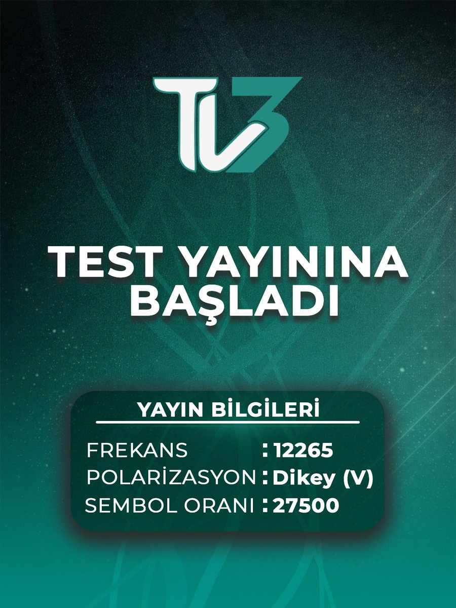 03.03.2026 itibariyle 
Tv3 test yayınına başlamıştır 
 #tv3tr #afyon #afyonkarahi̇sar #yayın #salı