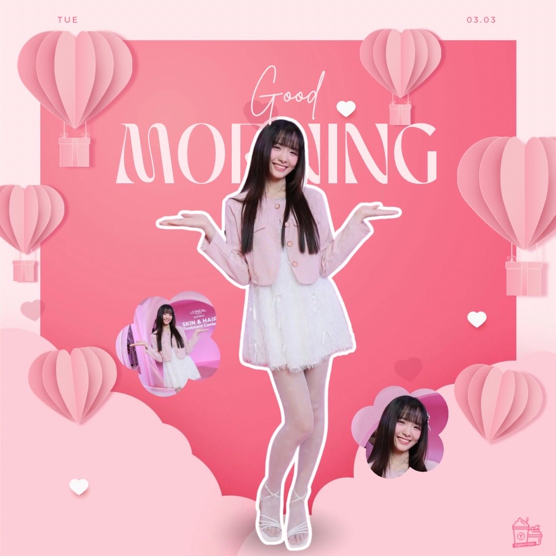 มอนิ่งตอนบ่ายนะคะน้องโย ขอให้เป็นวันที่ชิวๆฟิวๆ ถ้ามีงานก็ขอให้ราบรื่น ได้ทานของอร่อย มีเรื่องให้ยิ้มเย้อะๆ🫶✨

ปล.AWหวานมากแต่รอยยิ้มน้องโยหวานกว่า😆💗💗💗

#YoghurtBNK48 
 #MorningYoghurt