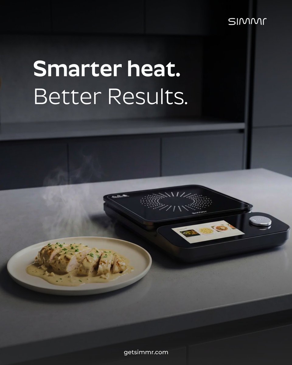 getsimmr's tweet image. The secret behind a perfect dish? Heat that knows exactly what it's doing.
No guesswork. No burnt surprises. Just precision, every time.

#smartcooktop #guidedcooking #simmr #getsimmr #kitchentech #homecooking #cookingconfidence #precisioncooking #kitcheninnovation