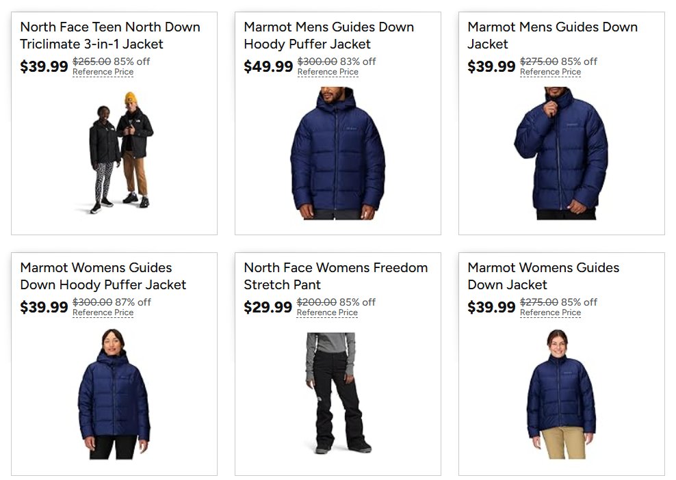 Pricerrors's tweet photo. UP TO 90% OFF NORTHFACE AND OAKLEY APPAREL

Woot just dropped a massive sale on these companies

Can try flipping items as all orders come with free 30 days returns

Stock is going out left and right - lmk if you cop anything!

https://t.co/ewQ4mEuvL3 #ad https://t.co/NuU54j6BIs