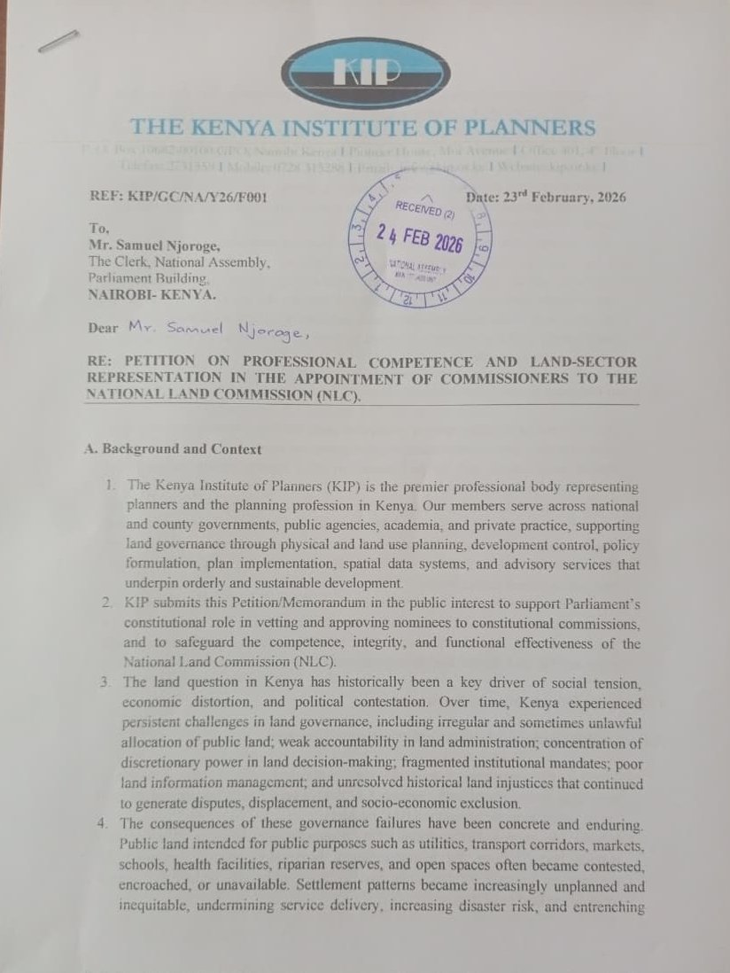 KENYA INSTITUTE OF PLANNERS tweet media