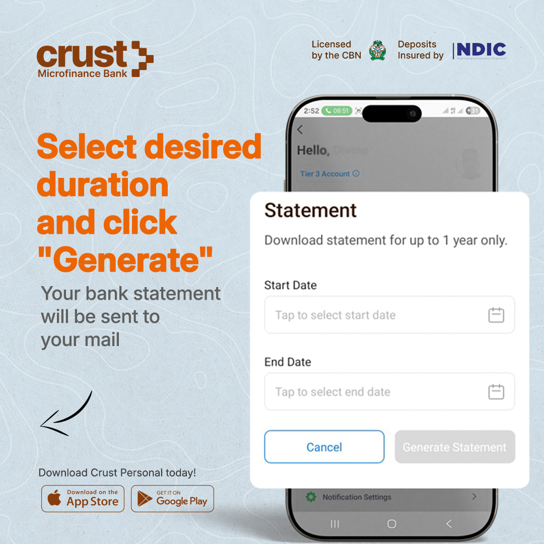 Crust Microfinance Bank tweet media