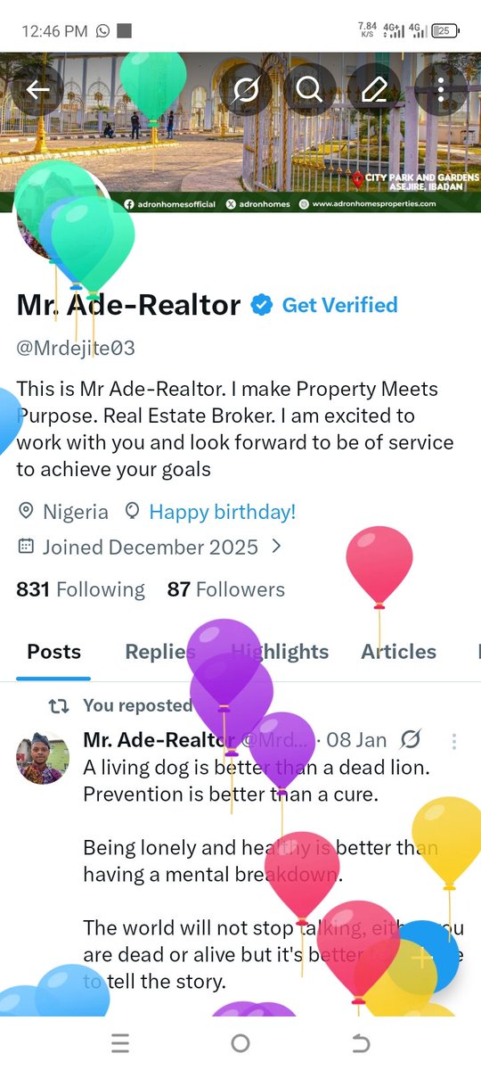 I got balloons 🎈🎈
Happy birthday 🎈🎂 to me.