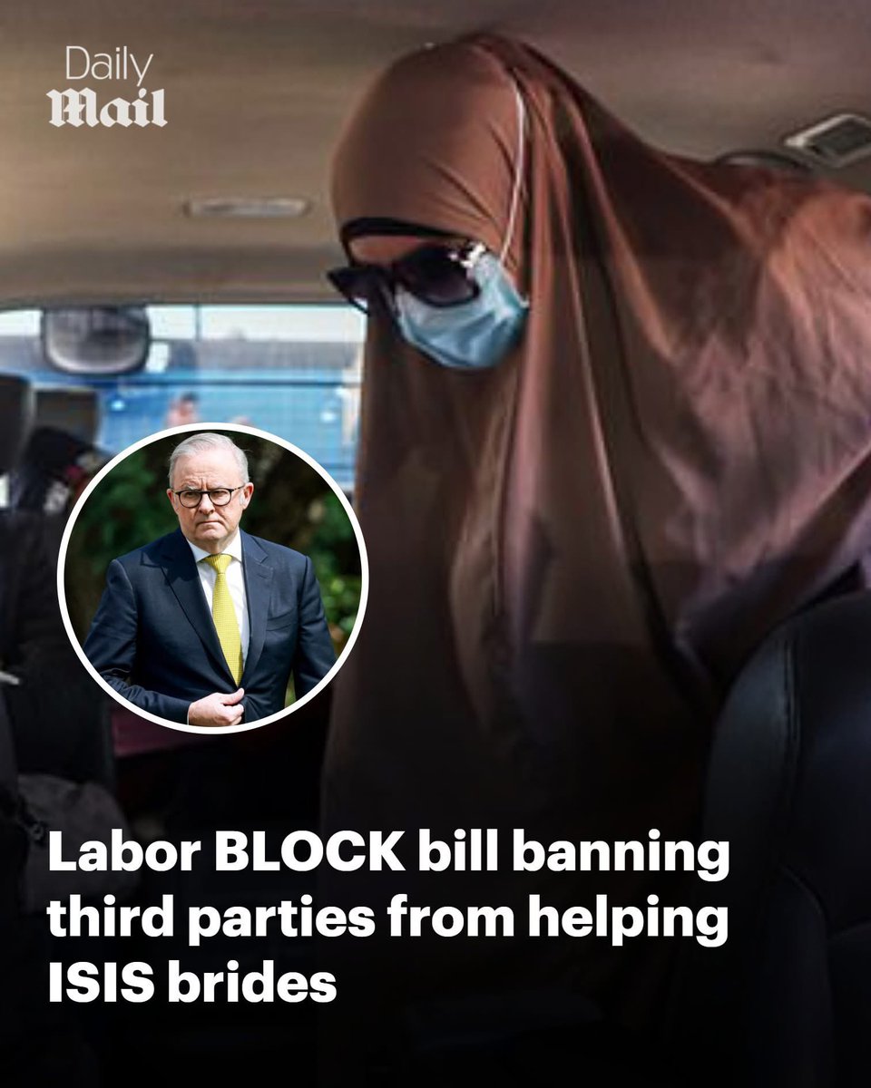 The Albanese Government has blocked a bill that would make it a criminal offence to help ISIS brides return. 

Read more: 
👉🏽trib.al/LH2c9ti