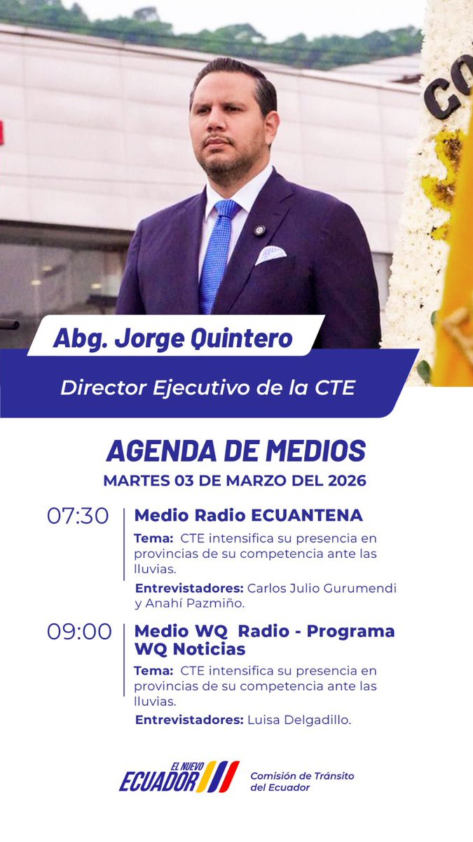 Gracias a los amigos de los medios de comunicación por el espacio para informar sobre el contingente y la operatividad desplegada en esta temporada lluviosa. Estamos articulando acciones permanentes para fortalecer la seguridad vial y garantizar una movilidad segura para todos.