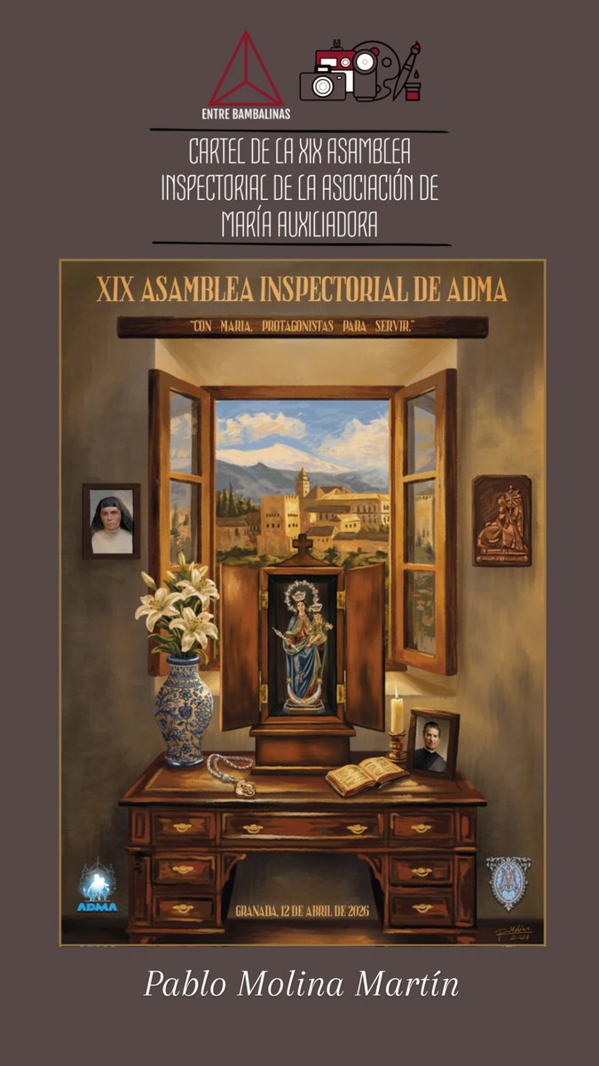 _EBambalinas's tweet photo. 𝗖𝗔𝗥𝗧𝗘𝗟𝗘𝗦 𝗚𝗥𝗔𝗡𝗔𝗗𝗔 𝟮𝟬𝟮𝟲 

1️⃣ Cartel de la Asamblea Inspectorial de la  @ADMAGranada. Obra de Pablo Molina Martín.

2️⃣ Cartel anunciador de la Estación de Penitencia de @doloresgranada. Fotografía de Cristina Bueno Marcos.

#Carteles26_EB #ADMA_EB #Dolores_EB https://t.co/LcQzWBBCtv