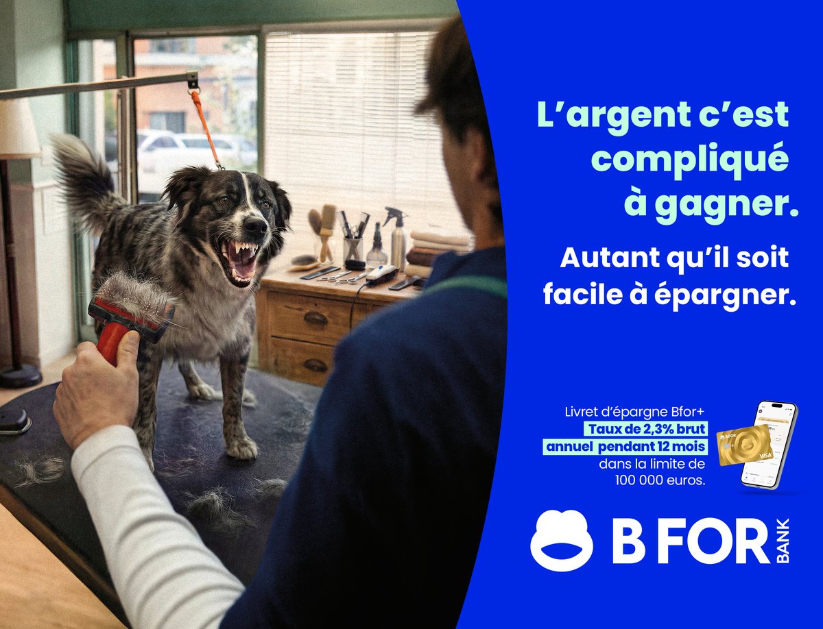 Steveagency's tweet photo. L'argent c'est toujours compliqué à gagner, 
autant qu’il soit facile à gérer.
Notre nouvelle campagne print pour @BforBank https://t.co/KPTzEAAiaH