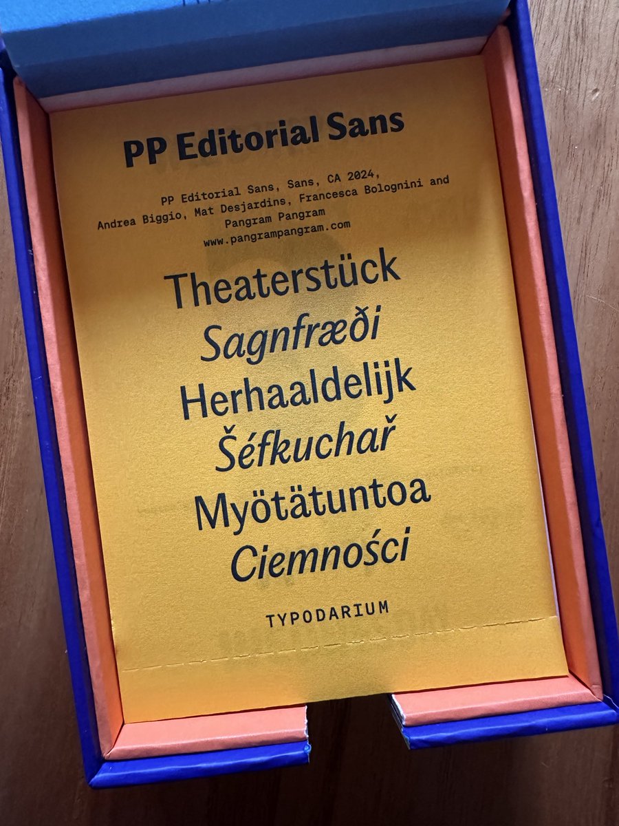 PP Editorial Sans, Sans, CA 2024,
Andrea Biggio, Mat Desjardins, Francesca Bolognini and
Pangram Pangram
pangrampangram.com