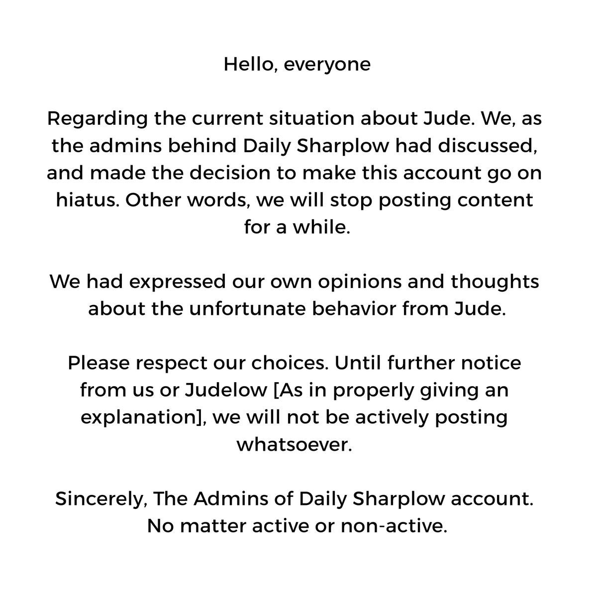 dailysharplow's tweet photo. Made similar resembling a format instead, Twitter has a max word count for a tweet. [Also sorry if anything is worded wrong or considered disrespectful!]
•
•
• https://t.co/Qc3UEDooPh