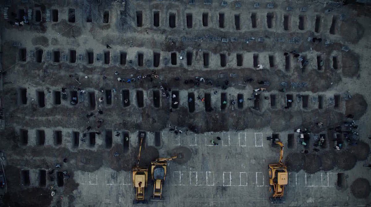 Tracking_Power's tweet photo. The graves prepared for the 165 victims of Operation Epstein Fury.

All girls. Aged 7-12.

Killed at school. https://t.co/RFHEhAUejj