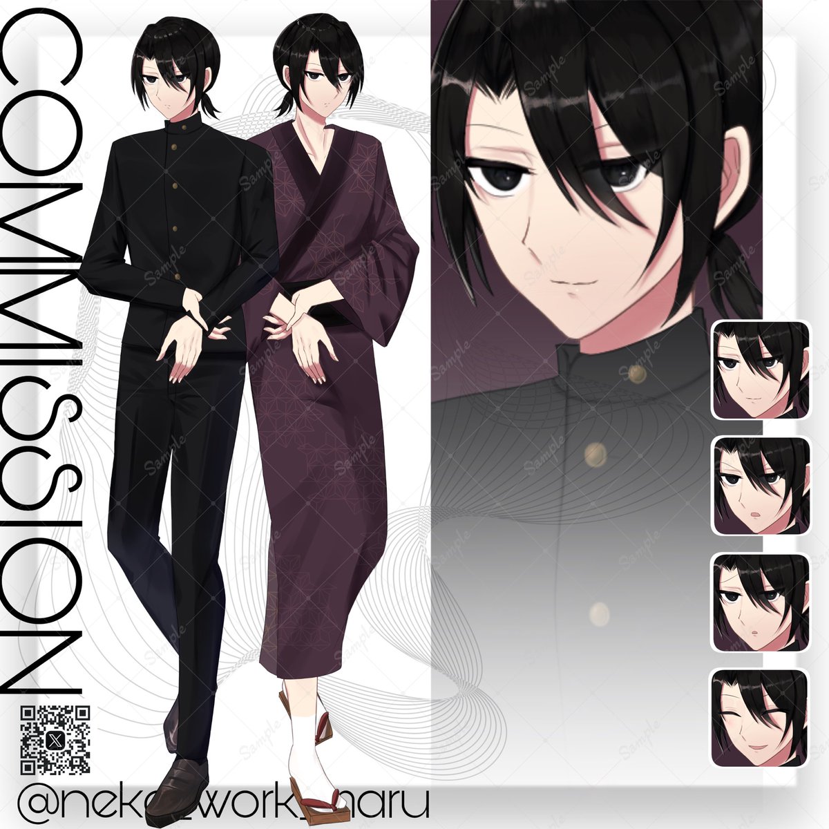 ________________

✴︎Commission 
________________

SKIMAにてTRPGの立ち絵を納品いたしました。
浴衣差分を描くのが楽しかったです🙌
ご依頼ありがとうございました☺️